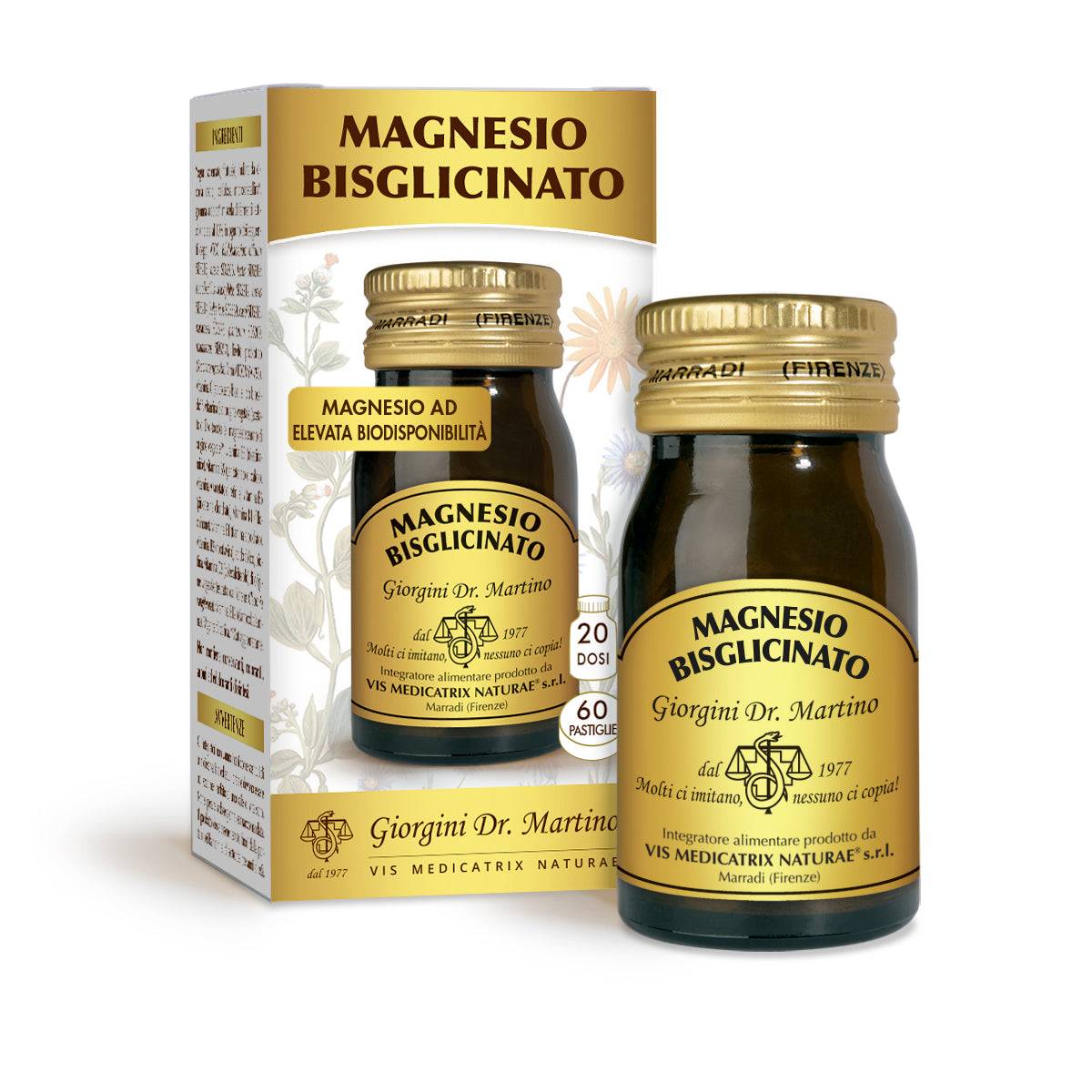 Dr Giorgini magnesiumbisglycinat 30 g - 60 tabletter af 500 mg