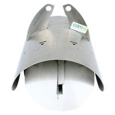 Camro Thiim 110 mm rustfri rottespærre til PP/PVC, universal