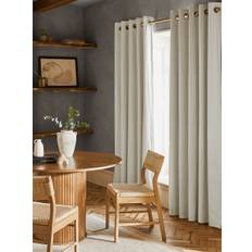 Next Natural Light Lined Cotton Eyelet Curtains