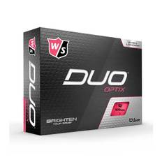 Wilson Staff DUO Optix Golf bolde 12 stk. pakke - PINK