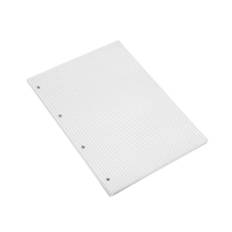 Blok A4 kvadreret Bantex toplimet med 100 ark med 4 huller - (5 stk.)