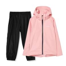 Tretorn Kids Packable Rainset regnjacka och regnsbyxor - Jet Black, 86/92