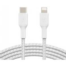 Belkin USB-C to Lightning Braided, White (1m)