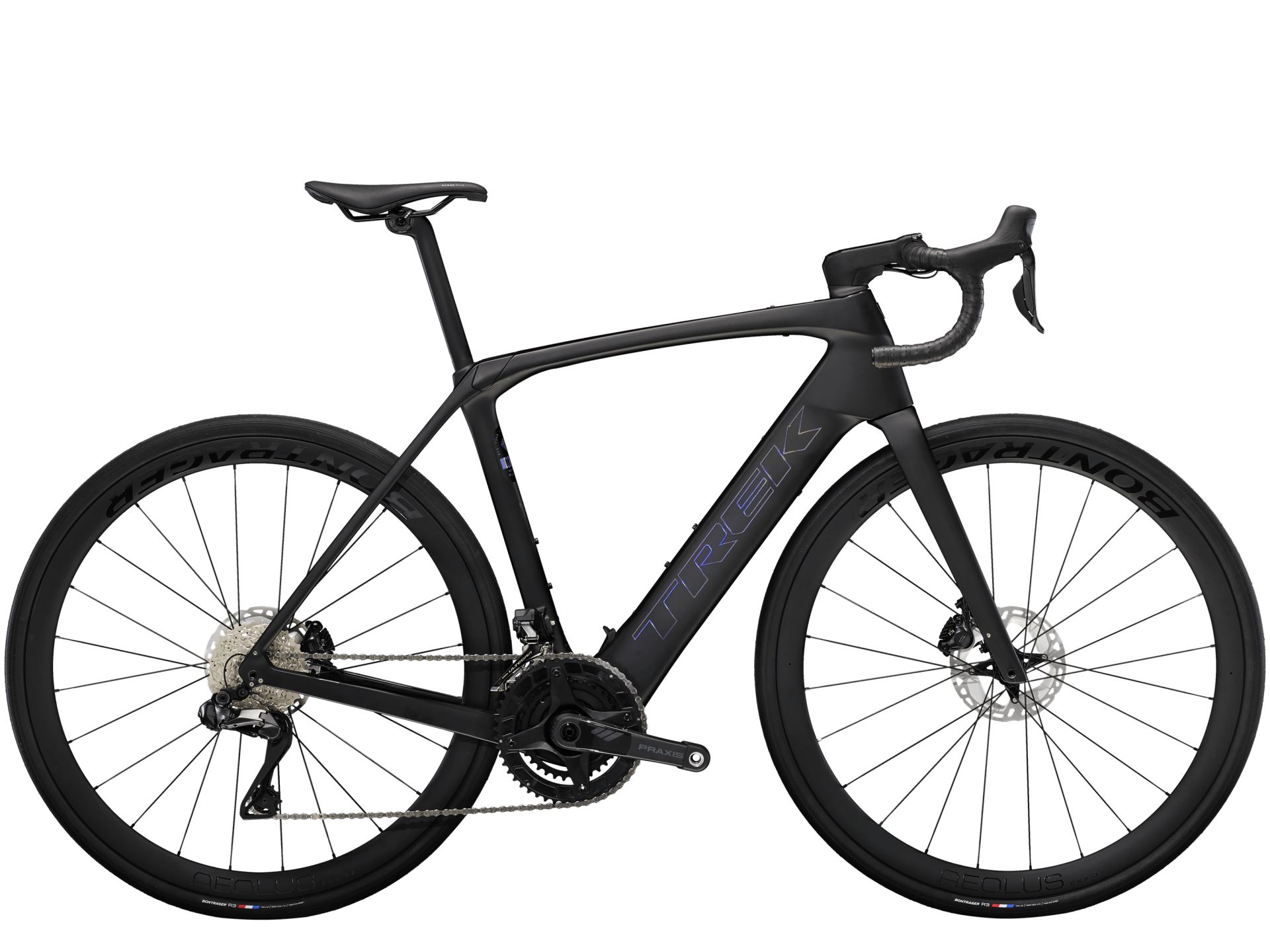 Trek Domane+ SLR 7 2025 - Shimano Ultegra Di2 2x12sp - Bontrager Aeolus Pro 37 - 156 / 54 / Matte Deep Smoke