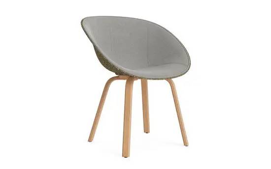 Normann Copenhagen - Mat Armchair Front Upholstery Seaweed Beech - Remix 133