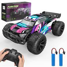 Kizeefun Ferngesteuertes Auto, RC Auto für 3 4 5 6 7 8 9 Jahre Spiele Kinder Toy, 2.4Ghz Off-Road RC Crawler 70+ Minuten Spielzeit (2 Batterien), Geburtstags Geschenk für Jungen Mädchen（Violett）