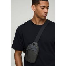 Mens Charcoal MAN Cross Body Bag