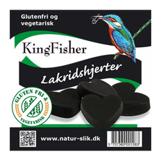 King Fisher lakrids hjerter - Glutenfri og vegetarisk