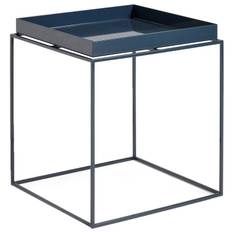 Hay Bakkebord 40x40 Cm - Sidebord & Aflastningsbord Pulverlakeret Stål Deep Blue High Gloss - AA685-A360-AA82