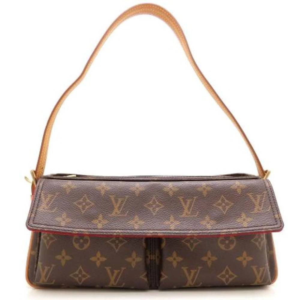 Louis Vuitton Vintage Pre-owned Monogram Skuldertaske - Vintage - Dame - Brun - ONE SIZE - Uld