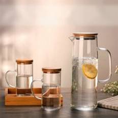 Japansk hushållsglas vattenkokare temperatur massa med koppar kall vattenkokare hushållsartiklar vattenkanna vattenkanna glas vattenkokare - 1000ml