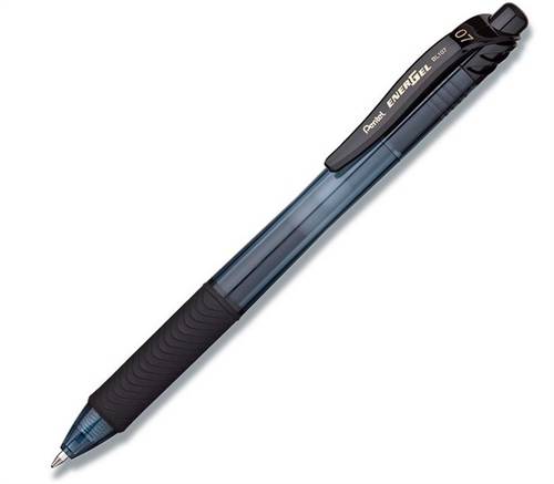 Pentel EnerGel X BL107 0,7 mm (stregbredde 0,35 mm).