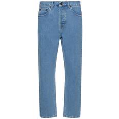 Newel Bleached Cotton Pants - Bleached Blue - 30