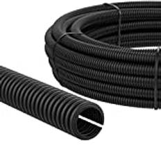 AUPROTEC Flexrör, kabelrör, 2, 5, 10, 25 eller 50 m, kabelskydd, mårdskyddsrör, slitsat, urval: (Ø 14 mm innerdiameter, 10 m)