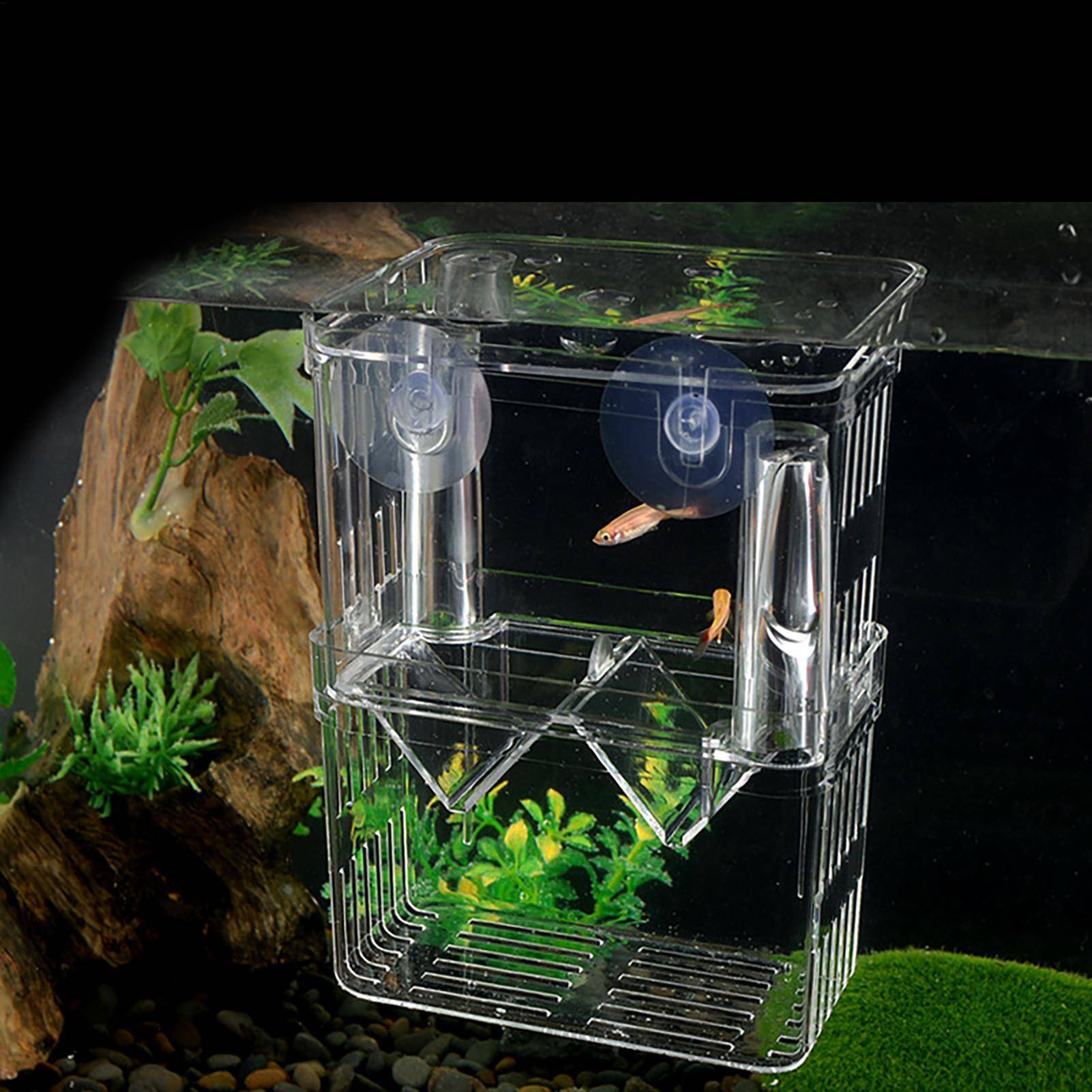 Fish Isolation Box Crystal Acrylic Fish Breeder Box For Aquarium Acrylic Aquarium Hatchery Incubator For Baby Fishes Shrimp