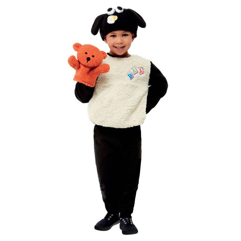 Smiffys Kostüm Shaun the Sheep Timmy, Weiß, Hut, Oberteil und...