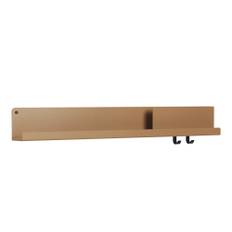 Muuto - Folded Shelves Large, Burnt Orange - Væghylder - Johan van Hengel - Sort - Metal