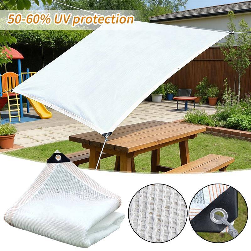 Solskyddsnät för utomhusbruk i flera storlekar 60% UV-blockerande Anti-UV Solskyddsnät BilTält Markis Skydd Tält Utomhuscamping Balkongtält