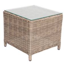 Loungebord Sunfun Ina Konstrotting Melerad 50X50X45Cm Natur