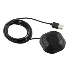 Artec USB microphone mute sound connection Omnidirectional (with function) 91710/Microphone/Mute/360° collection/USB svart