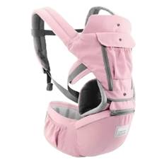 Multifunctional Breathable Baby Carrier Infant Kid Hipseat Ergonomic Wrap Sling(Pink)