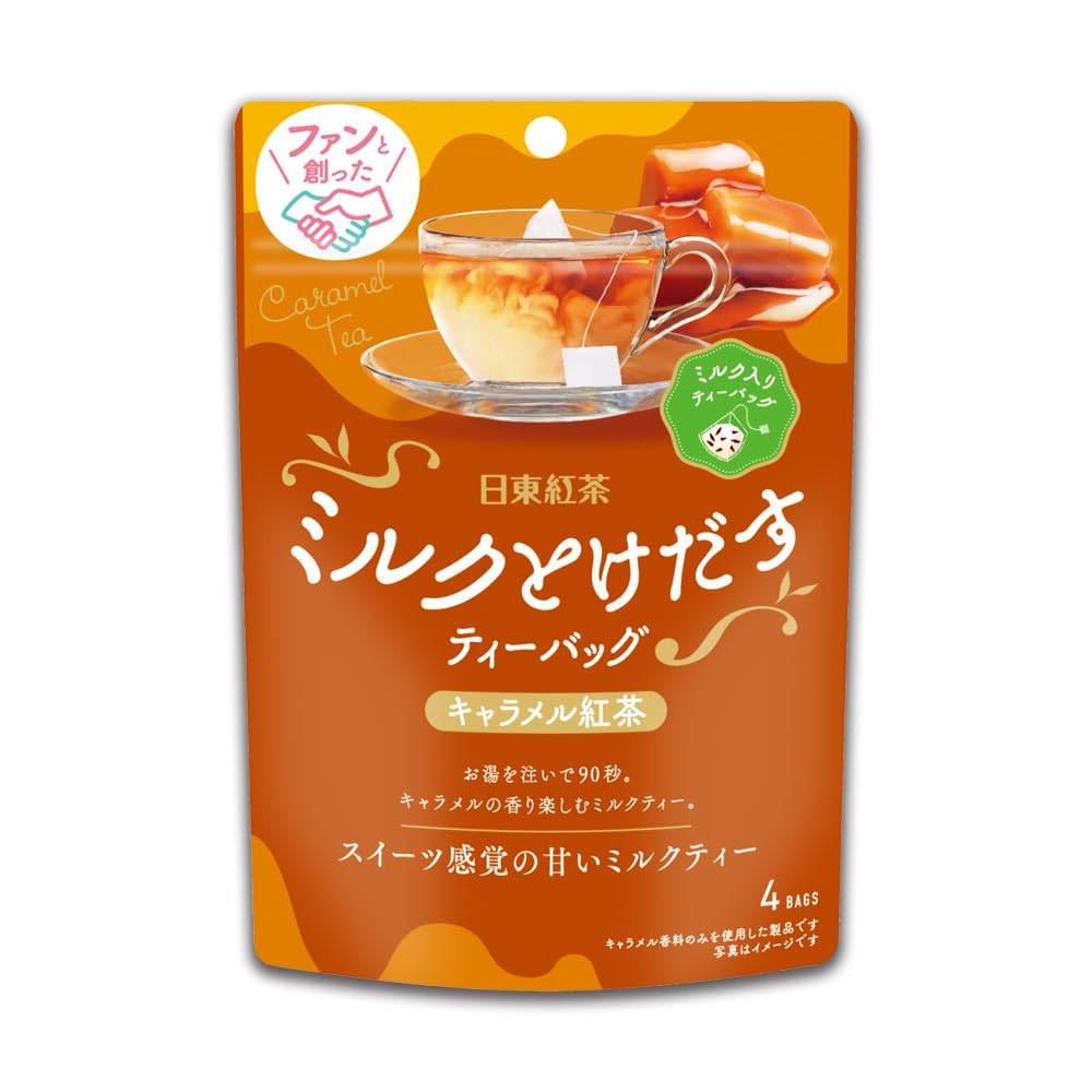 Mitsui Norin Milk Melting Caramel Tea Bags, 4 bags x 6 packs