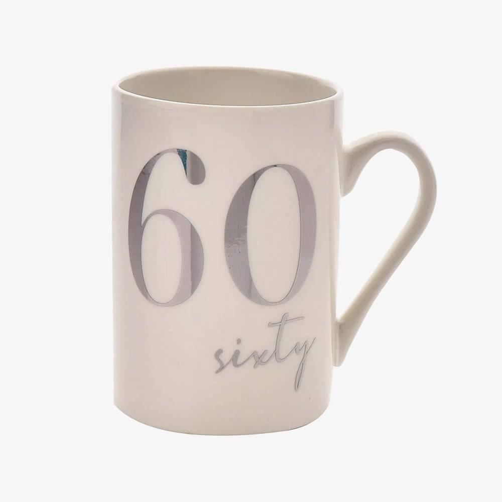 Milestones 60th Birthday Ceramic Mug CM34460 - White