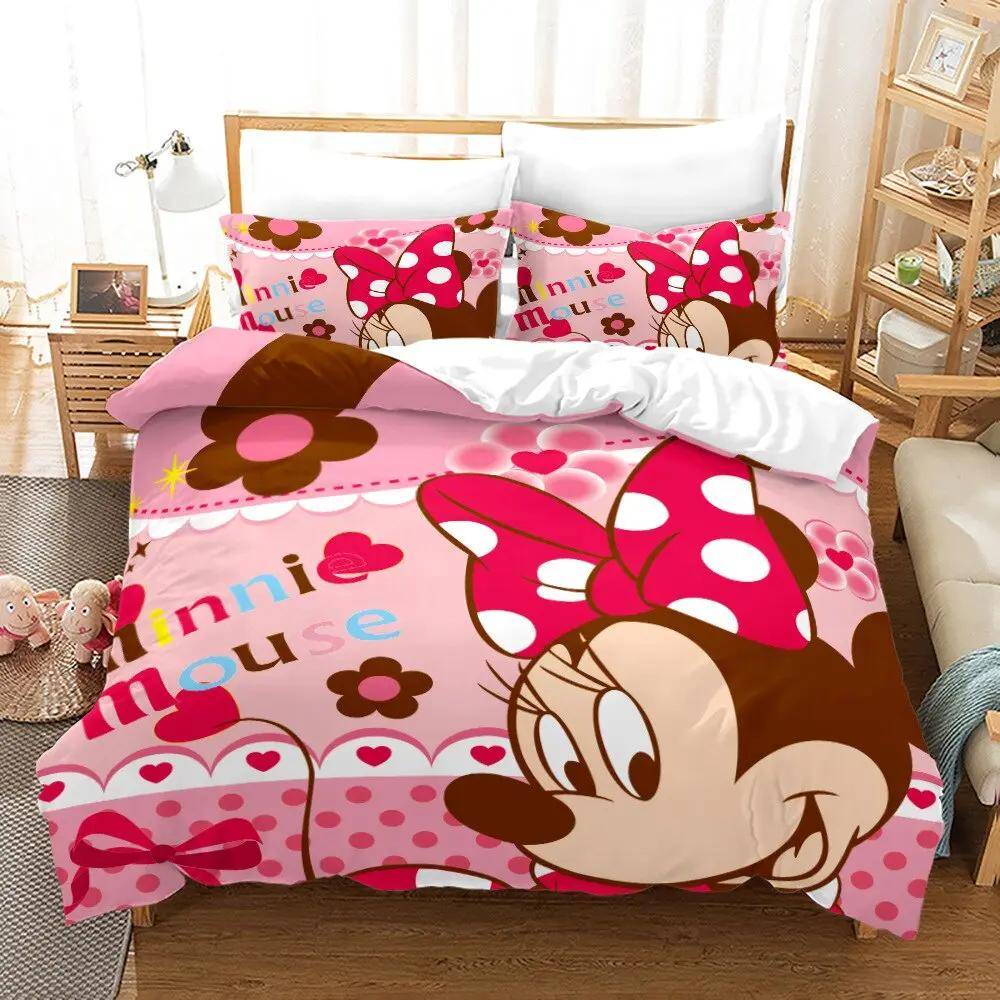 Minnie påslakan rosa, 140 x 210 cm