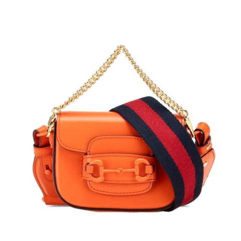 Gucci Vintage Pre-owned Mini Satchel - Vintage - Dame - Orange - ONE SIZE - Uld