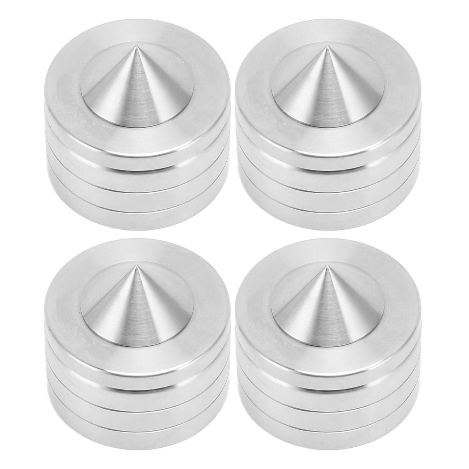 4pcs HiFi Speaker Isolation Feet Pads Shock Absorption Speaker Spike Pads with Slip Resistance Pads