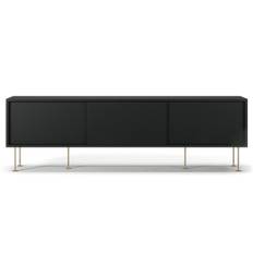 Decotique Vogue Mediebænk Med Ben 180 Cm grå / Messing - TV-bænke og mediebænke Mdf Antracit - 132566