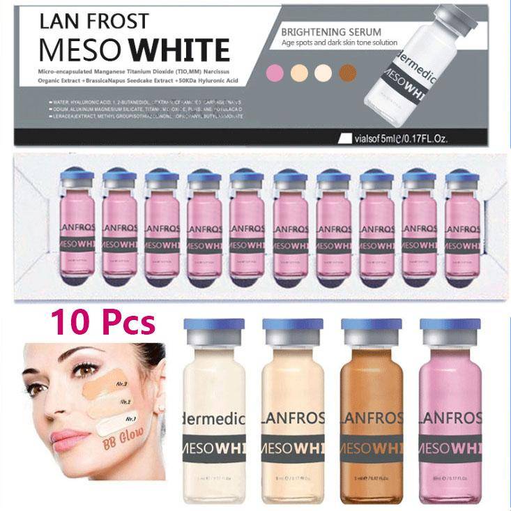 10 st Korean BB Cream Liquid Foundation Brightening Concealer Ansiktsampullsats Semi-permanent Foundation Micro-needle MTS Intervention
