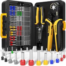 DxCRIMP Crimptång - Krymptång ändhylsor Set - Självinställande Crimptång med 21 stilar ändhylsor För 0,25-6mm² ändhylsor crimp Tång - Elektrisk Crimptång - Krimptänger - Kabelskor Presstång