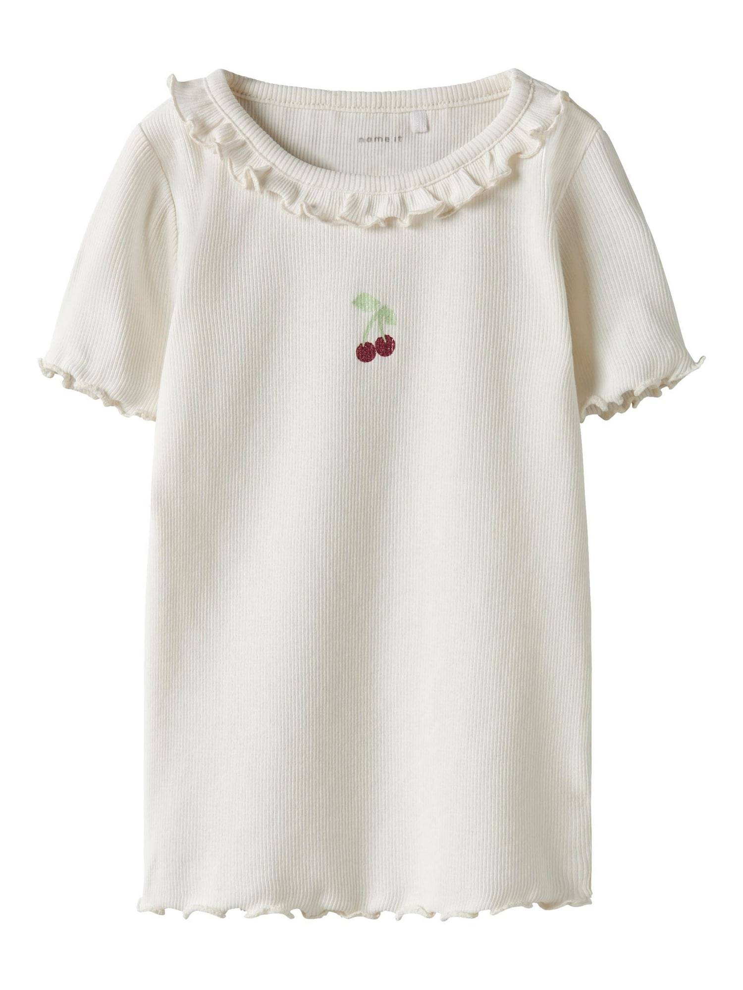 NAME IT Bluser & t-shirts 'NMFHaisy'  creme / pastelgrøn / rød