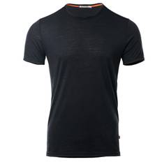 Aclima Mens Lightwool T-shirt Round Neck (Svart (JET BLACK) Small)