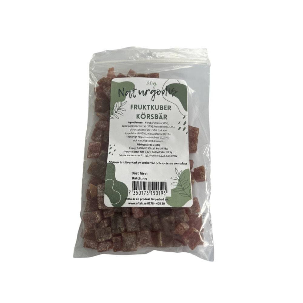 Fruktkuber Körsbärssmak 80g
