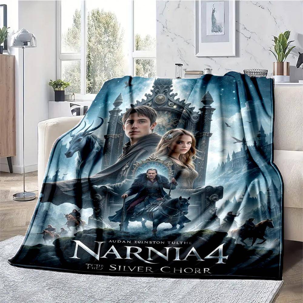 The Chronicles of Narnia Tema Tryckt Filt - Perfekt för Soffa, Säng, Resor & Utomhusbruk | Maskintvättbar, Mysig & Hållbar.