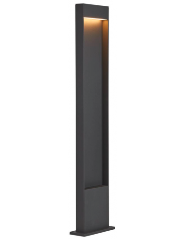 FLATT Udendørs bedlampe i aluminium H100 cm 10W LED - Antracit