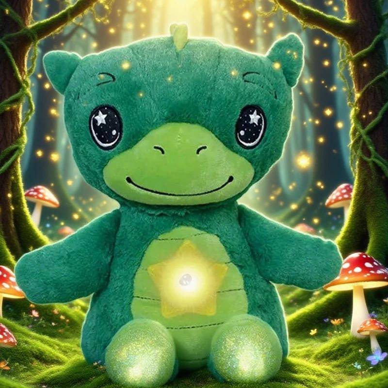 Babygosedjur med Ljusprojektor Stjärnhimmel Tröstande Enhörning Gosedjur LED Galax Nattlampa Mysig Nyhetslampa Gåva grön