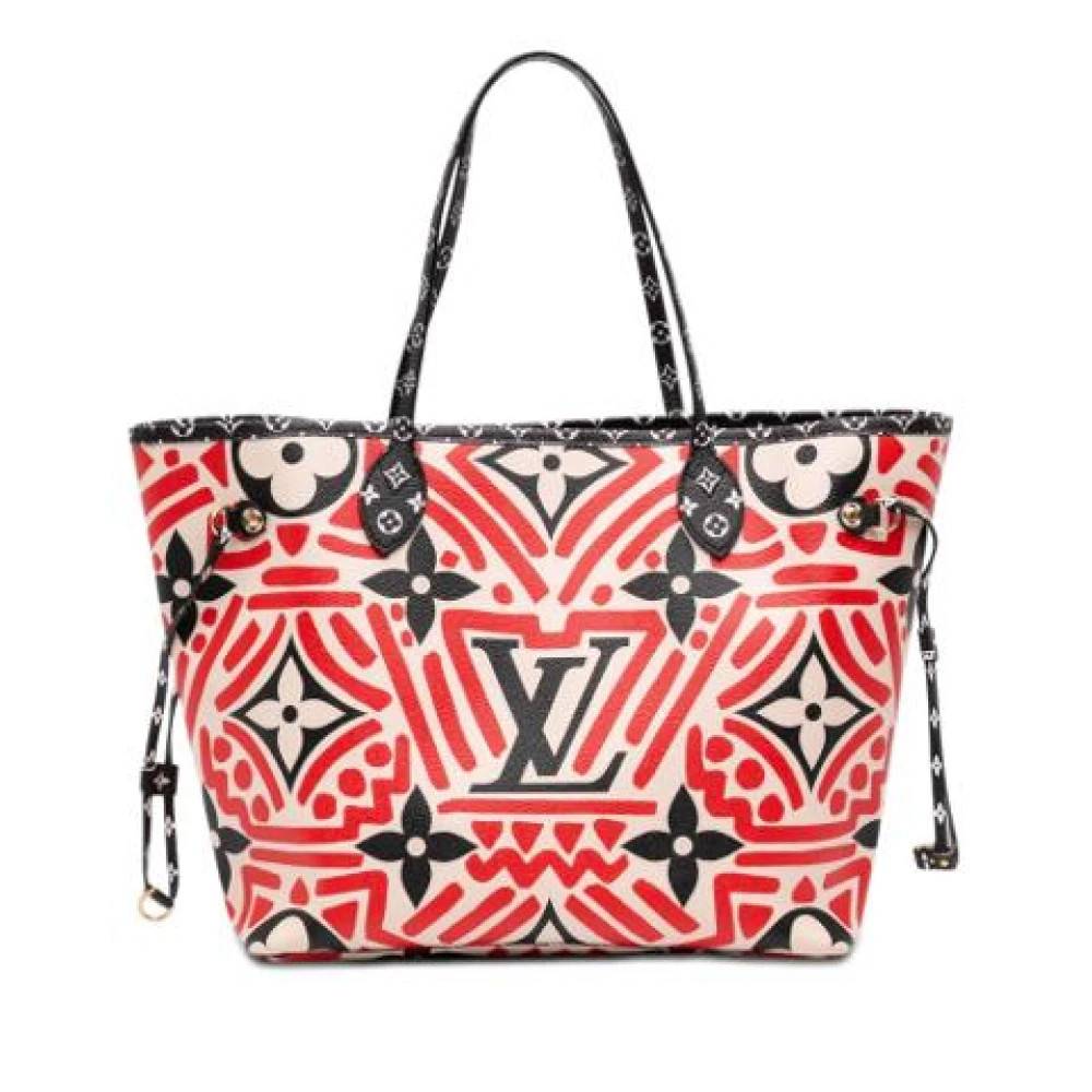 Louis Vuitton Vintage Pre-owned Crafty Neverfull MM - Vintage - Dame - Rød - ONE SIZE - Læder