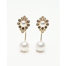SWAROVSKI Pearl and Rhinestone Earrings