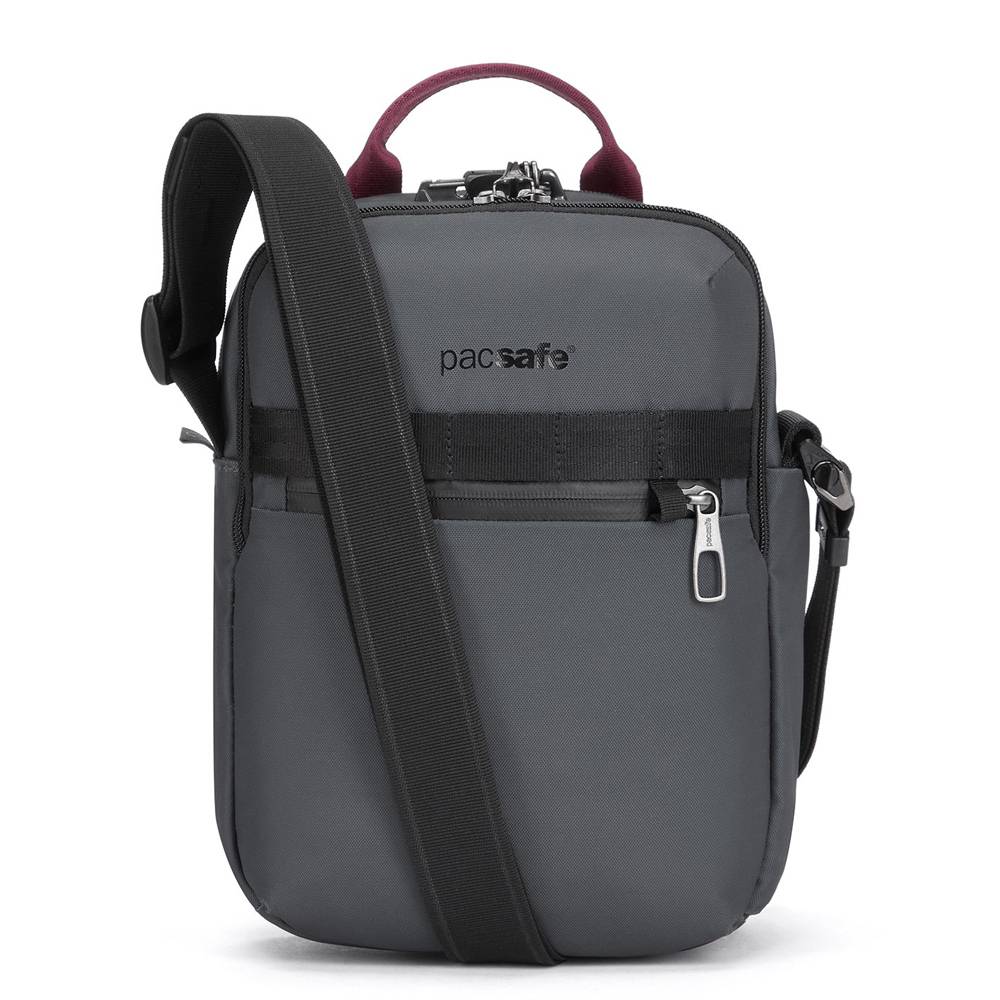 Stöldsäker väska - PACSAFE Metrosafe X Anti-Theft Vertical Crossbody Slate.
