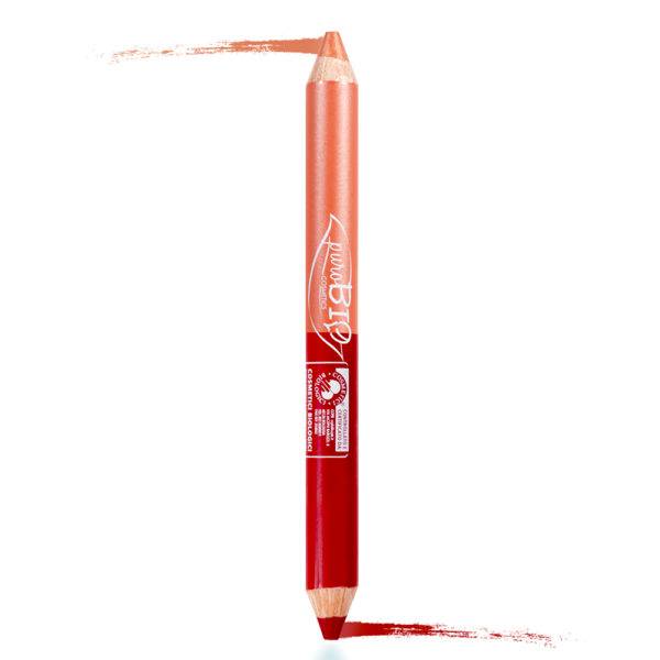 DUO LIPSTICK – Coral/Cherry