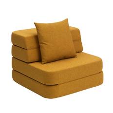 Single KlipKlap 3 Fold Sofa blød sennep