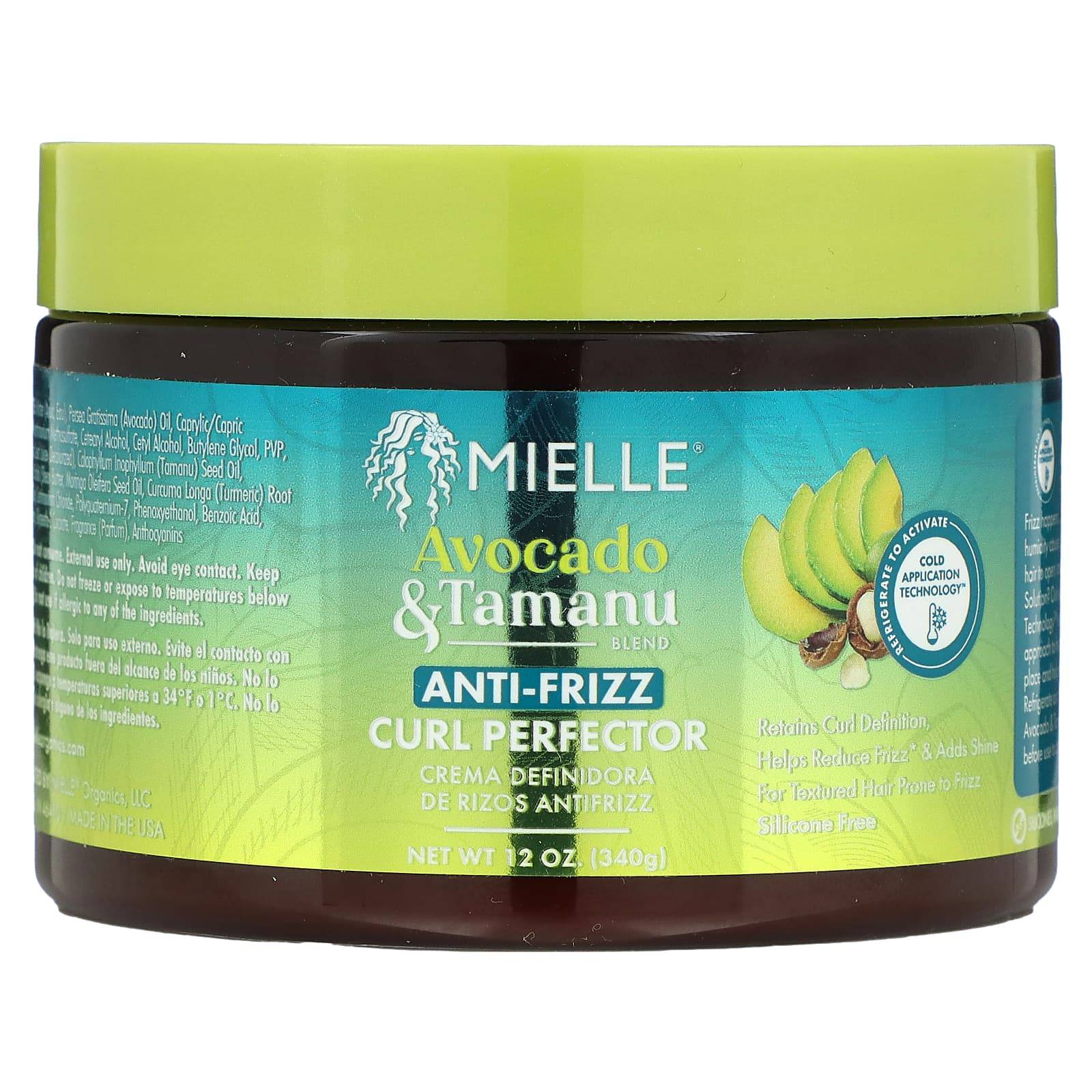 Mielle, Anti-Frizz Curl Perfector, Avokado & Tamanu, 12 oz (340 g)