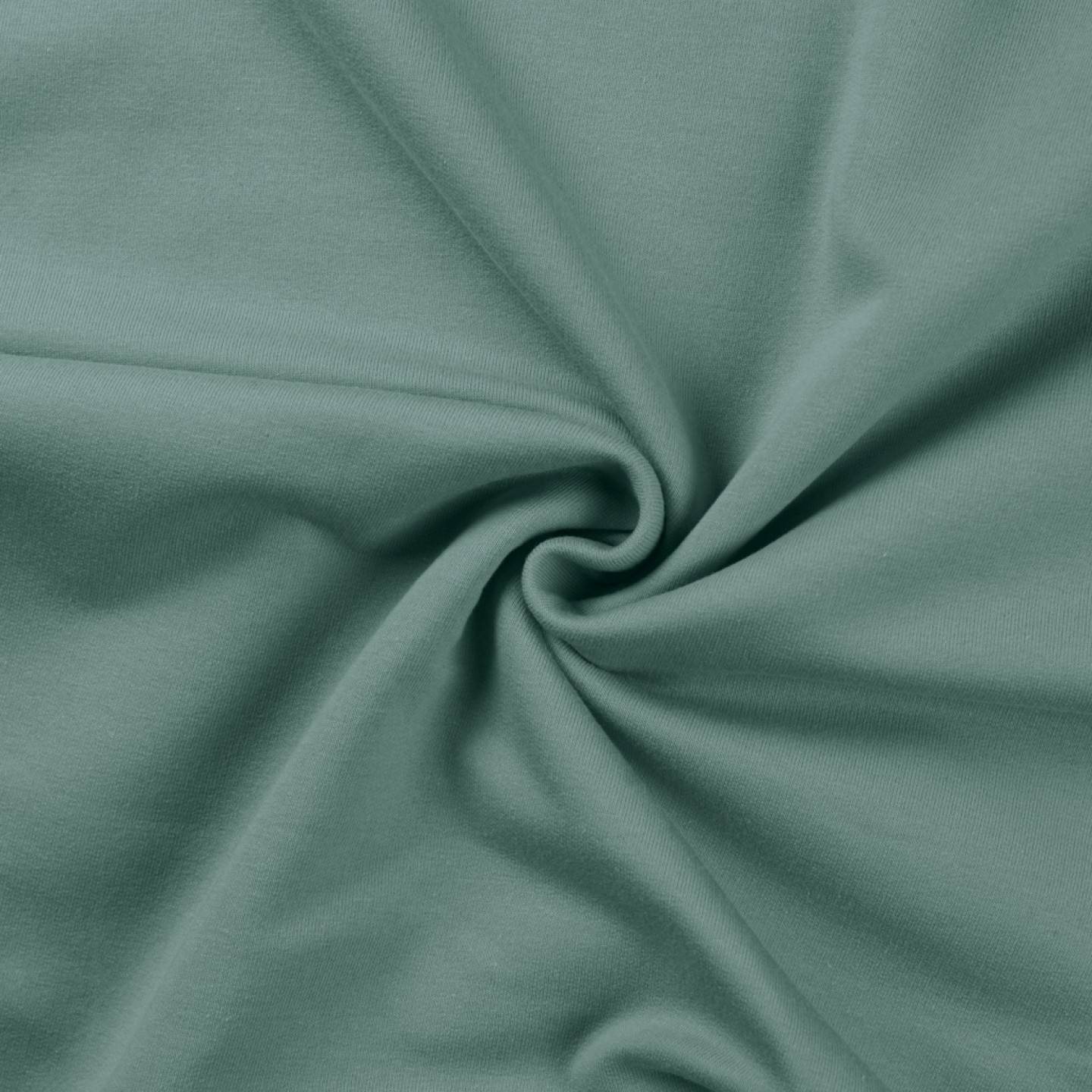 220 | Borstad Enfärgad jogging tyg - Dark Dusty Mint