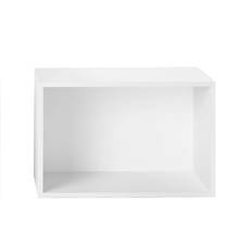 MUUTO Stacked - Large med Bagbeklædning - Hvid - Mørk Grå