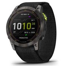 Enduro 2 Sapphire Solar GPS-Smartwatch Schwarz Schiefergrau DLC Titan (inkl. 2 Armbänder)