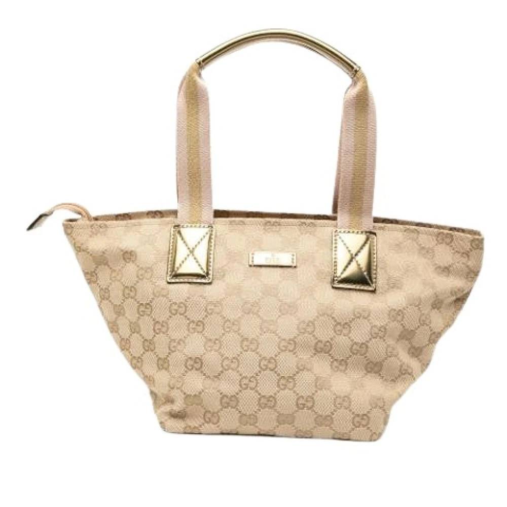 Gucci Vintage - Pre-owned Vintage Canvas Tote Vintage - Dam - ONE Size - Läder