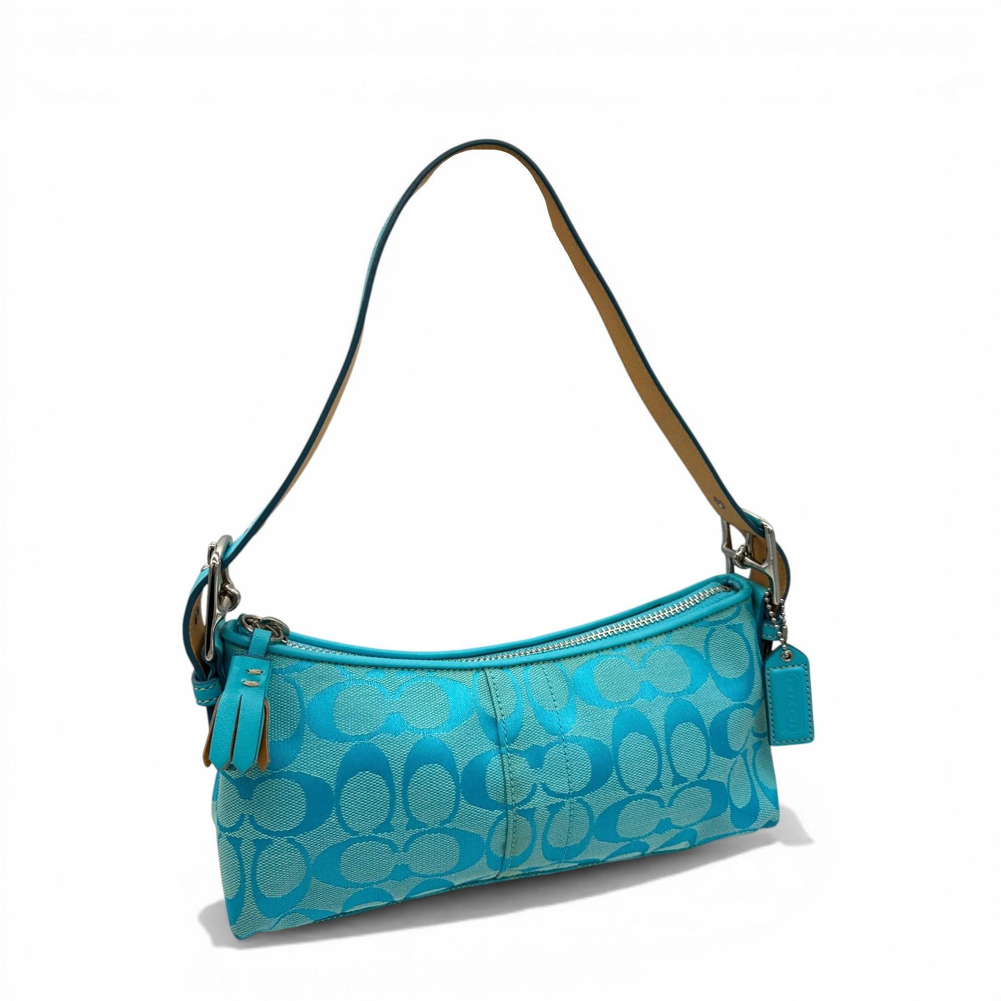 Vintage Coach 6371 East West Baguette Shoulder Bag